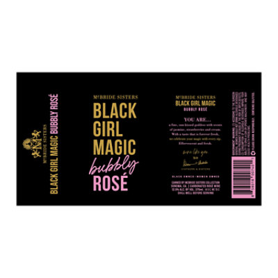 Black Girl Magic Carbonated Bubbly Rose Wine - 375 Ml - Image 6