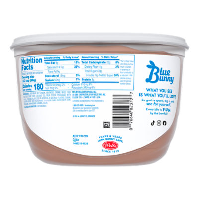 Blue Bunny Soft Chocolate Frozen Dessert - 46 Fl. Oz. - Image 3