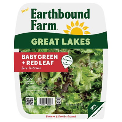 Earthbound Farm Greenhouse Baby Green & Red Leaf Lettuce - 4 Oz - Image 3