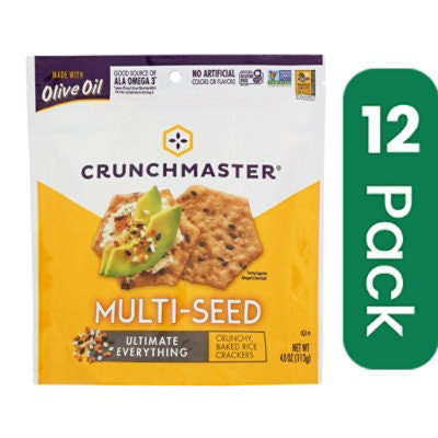 Crunchmaster Crackers Multi Seed Ultimate Everything - 4 oz (Pack of 12) - Image 1