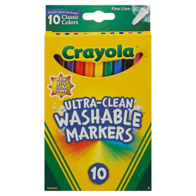 Crayola Ultra Clean Wash Fine Markers - Each - Image 3