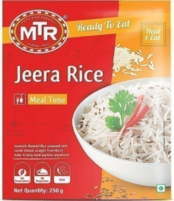 MTR Jeera (cumin) Rice (Ready-to-Eat), 8.82 oz box - Image 1