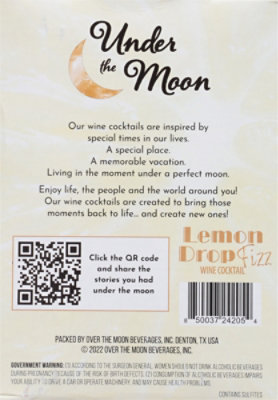 Under The Moon Lemon Drop Wine - 4-12 Fl. Oz. - Image 4