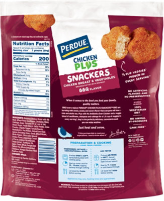 PERDUE CHICKEN PLUS BBQ Flavor Chicken Breast and Vegetable Snackers - 18 Oz - Image 7