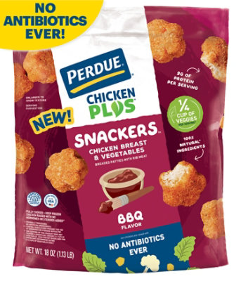 PERDUE CHICKEN PLUS BBQ Flavor Chicken Breast and Vegetable Snackers - 18 Oz - Image 1