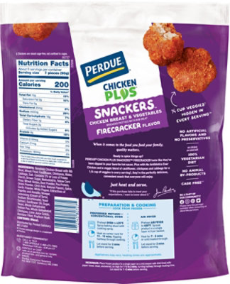 PERDUE CHICKEN PLUS Chicken Breast and Vegetable Snackers - Firecracker Flavor - 18 Oz - Image 7