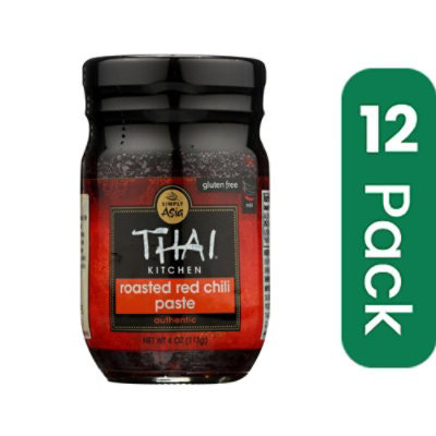 Thai Kitchen Gluten Free Roasted Red Chili Paste 4 oz (Pack of 12