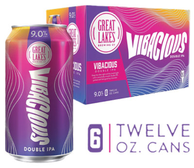 Great Lakes Vibacious Double IPA In Cans - 6-12 Fl. Oz. - Image 1