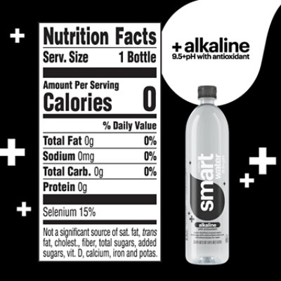 Smartwater Alkaline With Antioxidants - 33.8 Fl. Oz. - Image 4