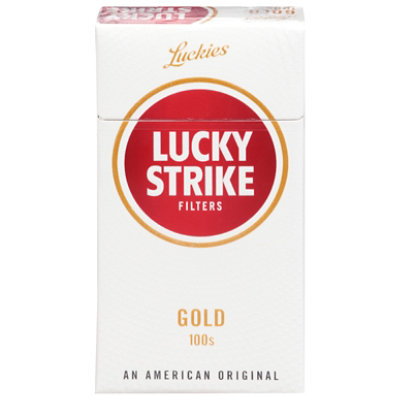 Lucky Strike Gold 100 Box - Each - Image 1