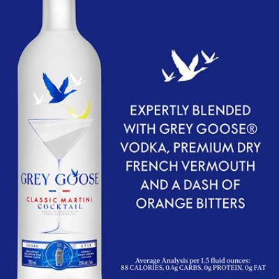 Grey Goose Classic Dry Vodka Martini Cocktail - 750 Ml - Image 2