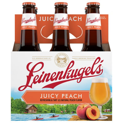 Leinenkugels Juicy Peach Craft Beer 4.4% ABV Bottles - 6-12 Fl. Oz. - Image 3