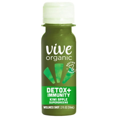 Vive Organic Detox + Immunity Kiwi Apple Wellness Shot - 2 Fl. Oz