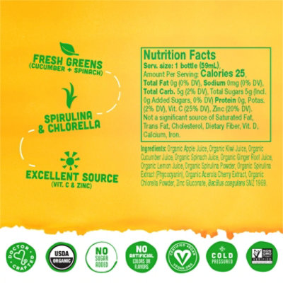 Vive Organic Detox + Immunity Kiwi Apple Wellness Shot - 2 Fl. Oz. - Image 4