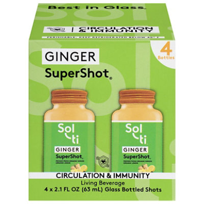 Sol Ti Supershot Ginger 4 Count - 2 Fl. Oz. - Image 1