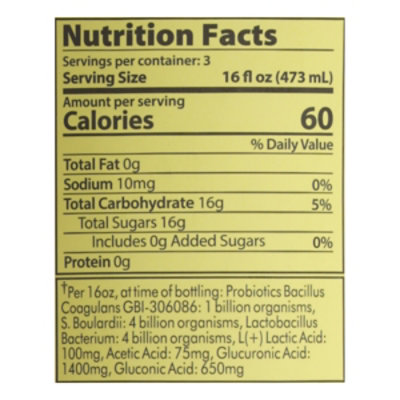 GT's Synergy Organic Lemon Berry - 48 Fl. Oz. - Image 4