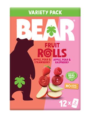 BEAR Raspberry & Strawberry Fruit Rolls - 8.4 Oz - Image 2