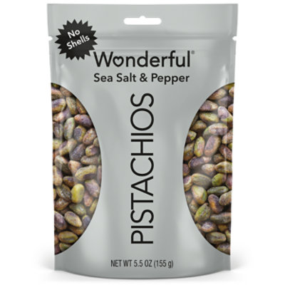 Wonderful Pistachios No Shells Sea Salt & Pepper - 5.5 Oz