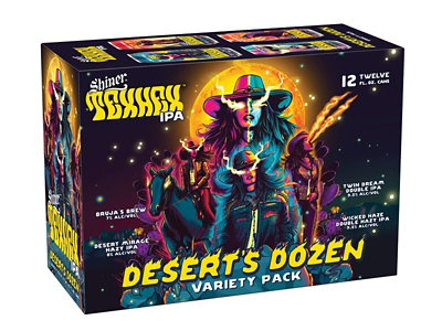 Shiner Texhex Deserts DOzen Ipa Sampler In Cans 12 Count - 12 Fl. Oz. - Image 1