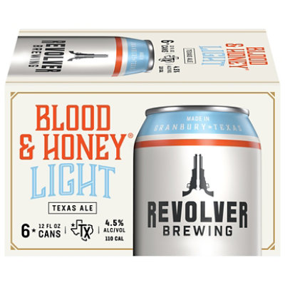 Revolver Blood And Honey Light Craft Beer 4.5% ABV Cans - 6-12 Fl. Oz. - Image 3