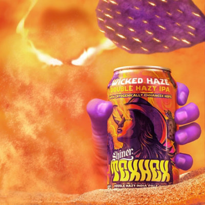 Shiner Texhex Wicked Haze Double Hazy Ipa 6 Count - 12 Fl