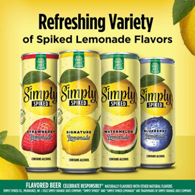 Simply Spiked Variety Pack Beer 5% ABV Cans - 24-12 Fl. Oz. - Image 2