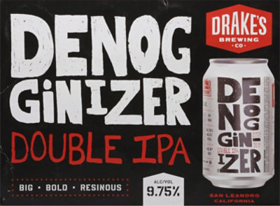 Drakes Brewing Co. Denogginizer Double IPA Beer In Cans - 12-12 Fl. Oz. - Image 4