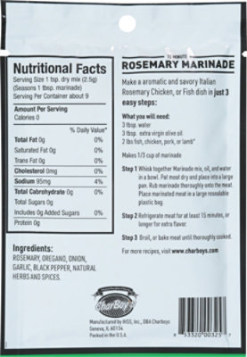 Char Boys Rosemary Marinade - .87 Oz - Image 6