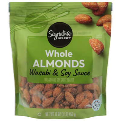 Signature SELECT Almonds Wasabi & Soy Whole - 16 Oz - Image 1