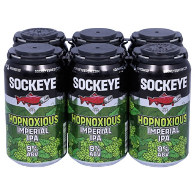 Sockeye Hopnoxious Imperial Ipa In Cans 6 Count - 12 Fl. Oz. - Image 3