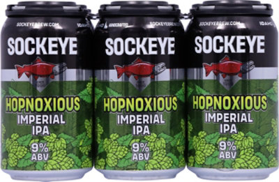 Sockeye Hopnoxious Imperial Ipa In Cans 6 Count - 12 Fl. Oz. - Image 4