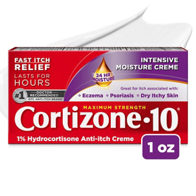 Cortizone 10 Intensive Moisture Cream Tube - 1 Oz - Image 1