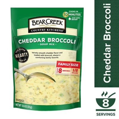 Bear Creek Country Kitchens Cheddar Broccoli Soup Mix Family Size - 10.6 Oz - Image 2