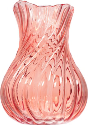 Debi Lilly Design Swirl Small Peach Amber Vase - Each - Image 4