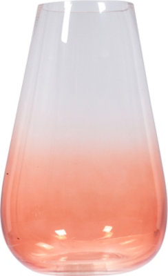 Debi Lilly Design Vibrant Teardrop Small Peach Amber Vase - Each - Image 4