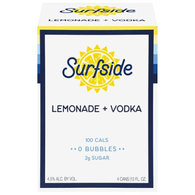 Surfside Vodka Lemonade   Cans - 4-355 ML - Image 3