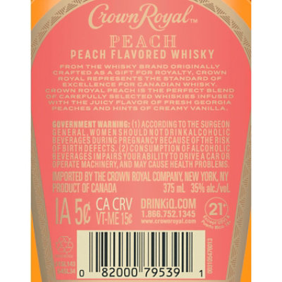 Crown Royal Peach 375 Ml - 375 ML - Image 4