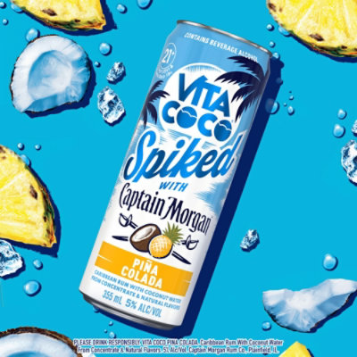 Vita Coco Spiked With Captain Morgan Pina Colada - 4-12 Fl. Oz. - Image 4