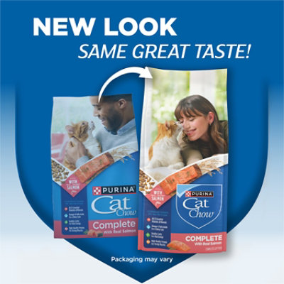 Purina Cat Chow Complete Dry Cat Food, Salmon - 3.15 Lb. - 3.15 LB - Image 2