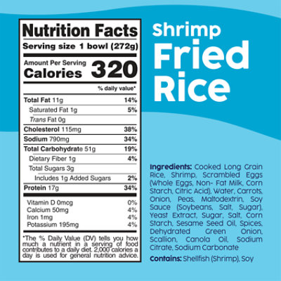 Scott & Jon's Shrimp Fried Rice Bowl Frozen Meal - 9.6 Oz - Image 4