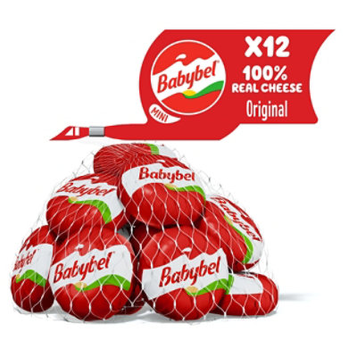 Babybel Mini Original Snack Cheese 12 Count - 8.5 Oz