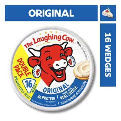 The Laughing Cow Creamy Original Spreadable Cheese Wedges - 16 Count
