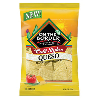 On The Border Queso Cafe Chips, 9.5oz - 9.5 OZ - Image 2