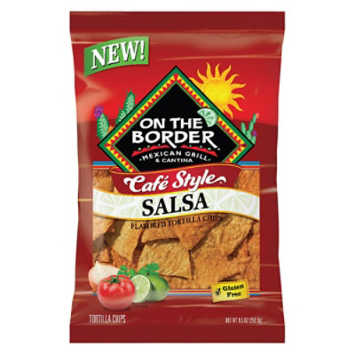 On The Border Salsa Cafe Chips, 9.5oz - 9.5 OZ - Image 2