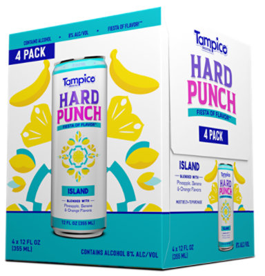 Tampico Island Hard Punch Cans - 4-12 FL. Oz. - albertsons