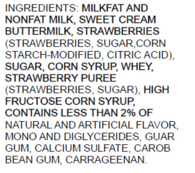 Kemps Old Fashioned Strawberries & Cream Ice Cream - 48 Oz - Image 4
