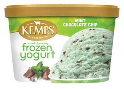 Kemps Mint Chocolate Chip Frozen Yogurt - 48 Oz - Image 2