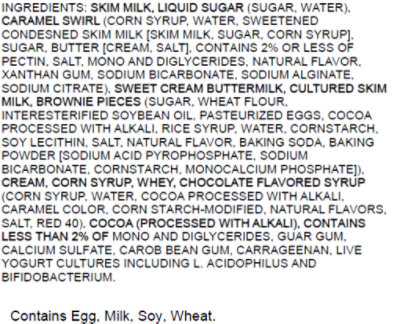 Kemps Chocolate Caramel Brownie Frozen Yogurt - 48 Oz - Image 5