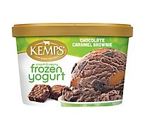 Kemps Chocolate Caramel Brownie Frozen Yogurt 1.5 Qt - 1.5 QT