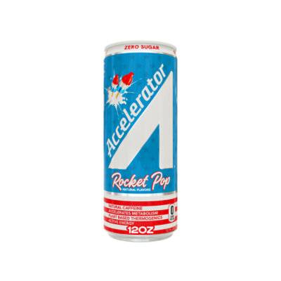 A SHOC Accelerator Rocket Pop Energy Drink Can - 12 Fl. Oz. - Image 1